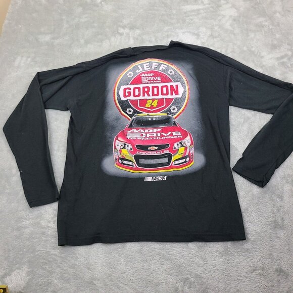 Jeff Gordon #24 NASCAR AARP Drive‎ To End Hunger T-shirt Size (L) Large - Picture 1 of 8